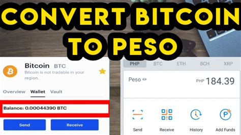 Convert BTC to PHP .